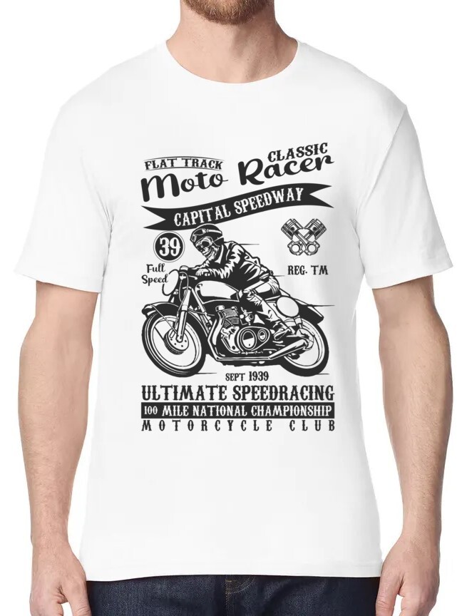 Moto Racer – T-Shirt White Moto Racer – T-Shirt White