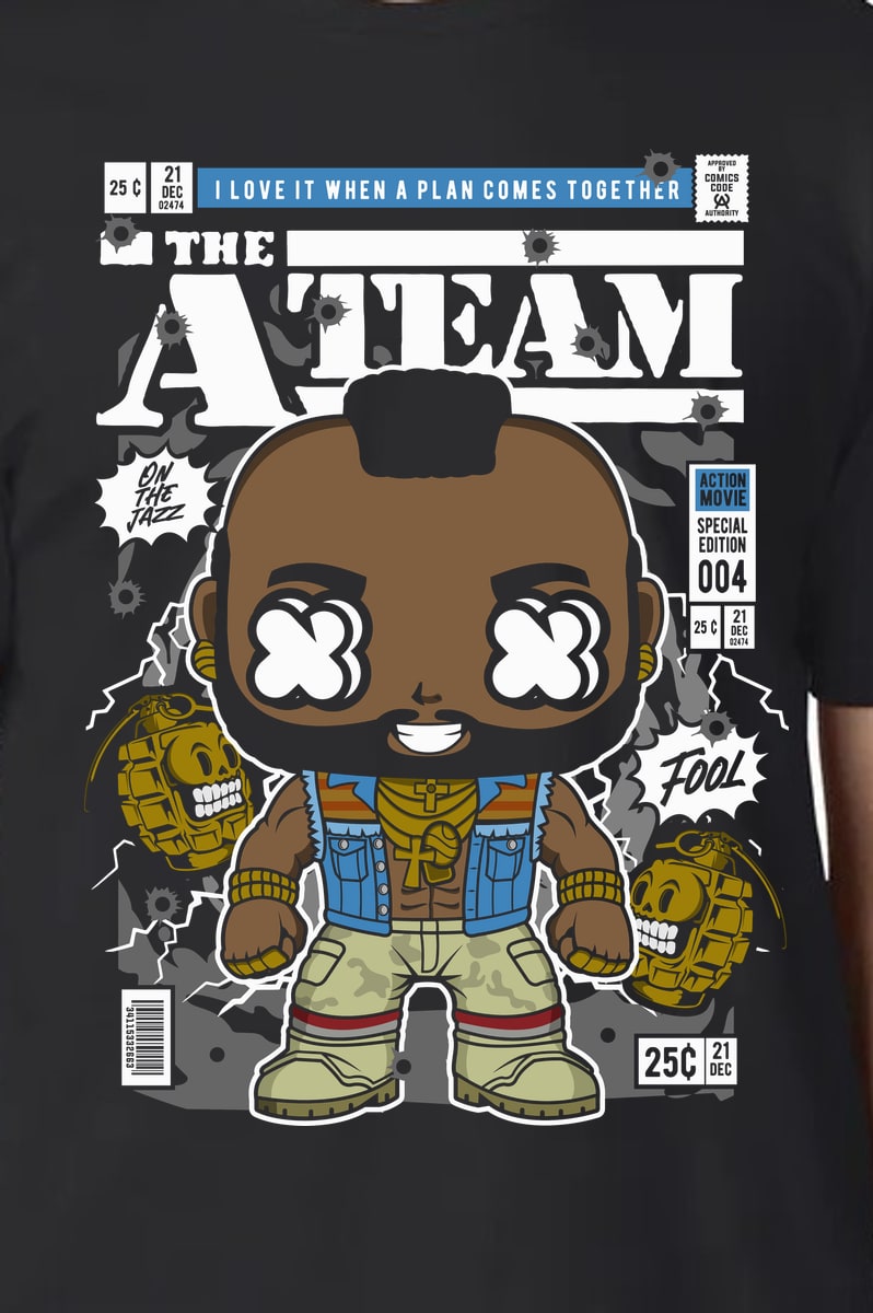 Mr T – T-Shirt Black Mr T – T-Shirt Black