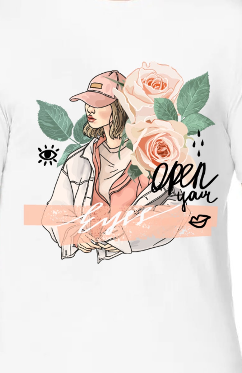 Open Your Eyes – T-Shirt White Open Your Eyes – T-Shirt White