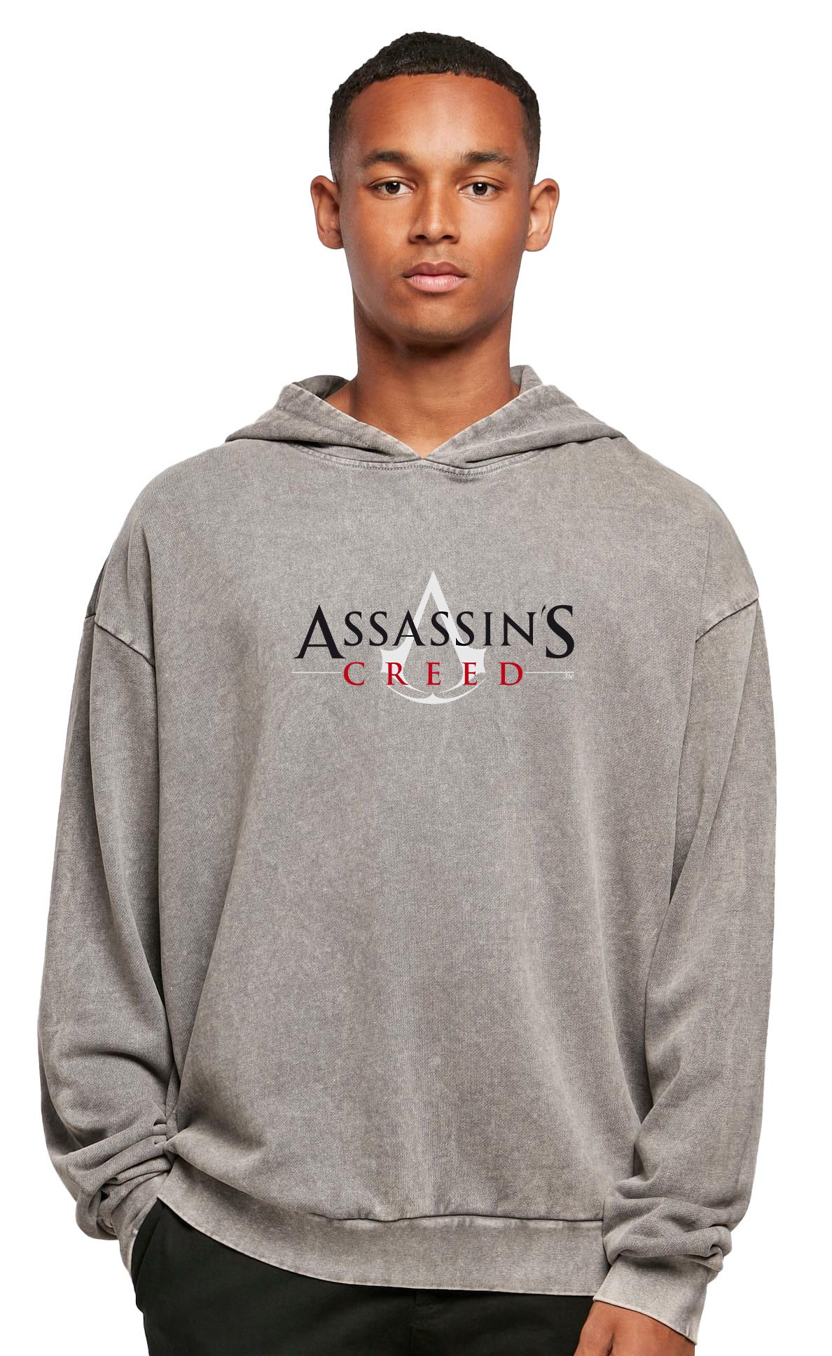 Assassin's Creed Official Logo – Oversized Premium Hoodie Asphalt Assassin's Creed Official Logo – Oversized Premium Hoodie Asphalt